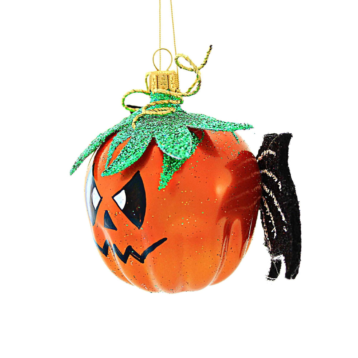 Haunt & Co Santa Land Batty Jack - 1 Glass Ornament 3.25 Inch, Glass - Halloween Ornament Pumpkin 23D1000