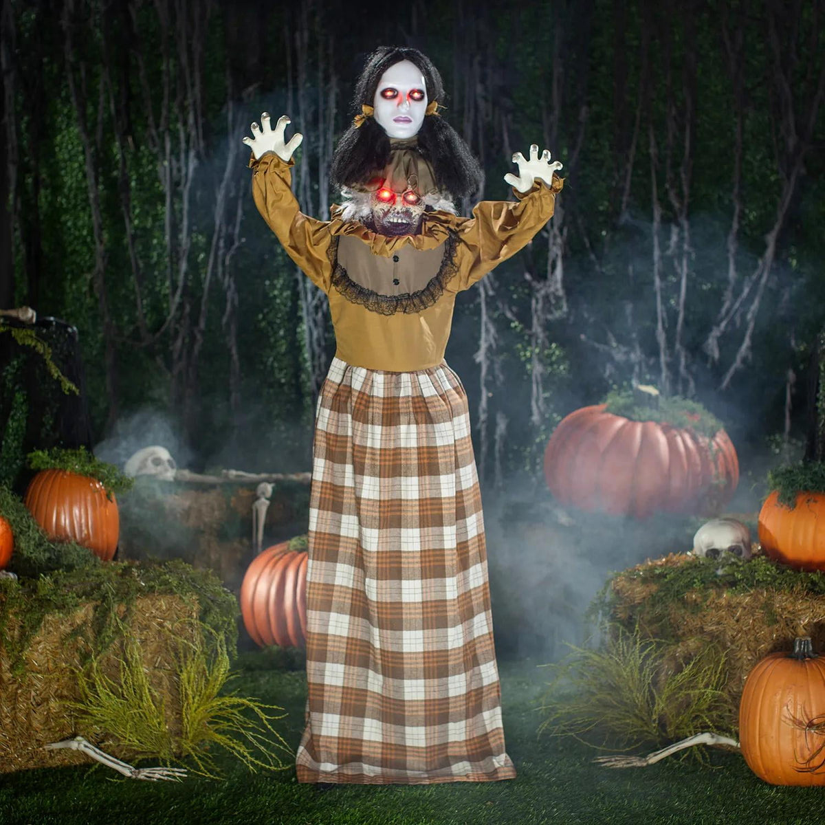 Haunt & Co 5 Ft. Standing Creepy Woman Plastic Pop-Up