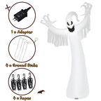 Haunt & Co Topbuy Ghost Blow Up Halloween Outdoor Yard Inflatable, with LED Lights 12'
