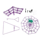 Haunt & Co 4 ft. Outdoor Animated Spider Web - Purple Web
