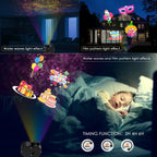 Haunt & Co Outdoor HD projector light, remote control 16 switchable modes, Christmas Halloween celebrations, birthdays, weddings and parties, waterproof light show