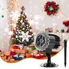 Haunt & Co Outdoor high brightness snowflake projection light, holiday decoration ambient light, Christmas Halloween laser light, light show, waterproof function, indoor home, Christmas, wedding Mother's Day