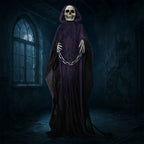 Haunt & Co 6' Animatronics Grim Reaper, Sound-Actived Party Deco