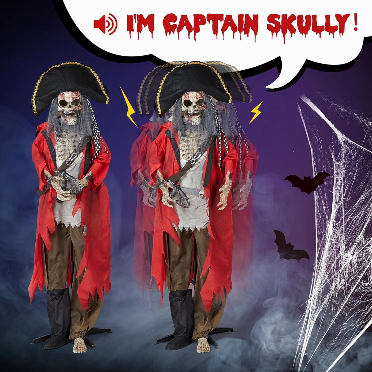 Haunt & Co VINGLI 6.3FT Animatronics Outdoor Decorations with Voice Control