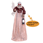 Haunt & Co 5FT Halloween Animatronics Life Size Witch Scary Prop, Motion Activated Outdoor Decoration for Haunted House Party Lawn Patio Yard Decor