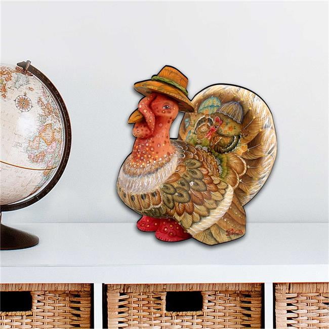 Haunt & Co 12 x 9 in. Thanksgiving Tom the Turkey Halloween Outdoor Decor Large Ornaments