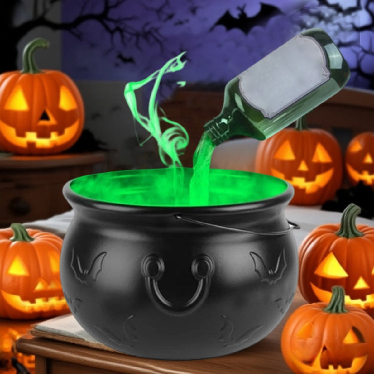 Haunt & Co Nnndbs Acrylic Halloween Ornament, Clear Modern Tabletop Decor for Shelf Desk Home Festive Display`