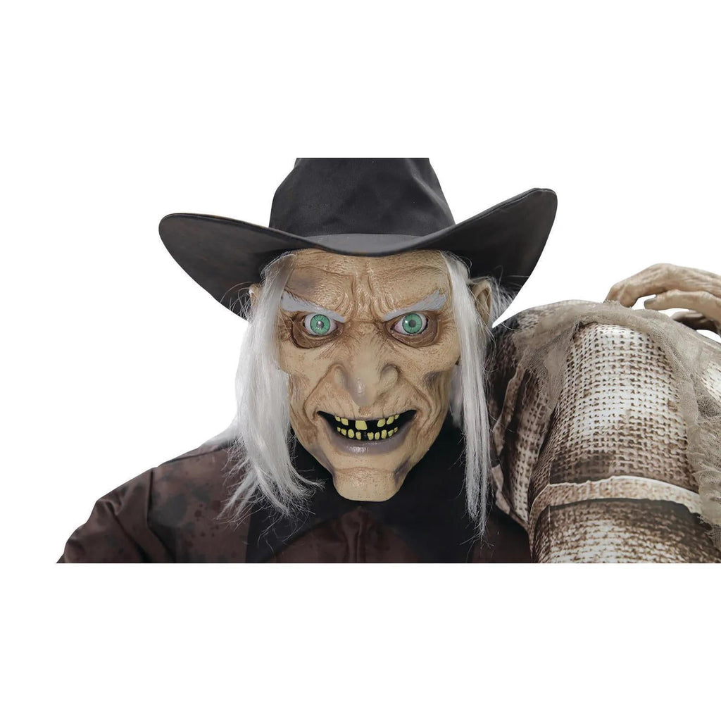 Haunt & Co 6ft Grave Robber Animated Halloween Prop Animatronic Haunted Cemetery Graveyard