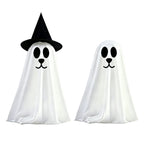 Haunt & Co 2 Pack Standing Ghost Dog Halloween Decorations, Cute Spooky Yard Lawn Porch Decor, Weather Resistant Plastic Figurines for Outdoor Indoor Home Party Display