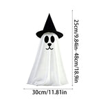 Haunt & Co 2 Pack Standing Ghost Dog Halloween Decorations, Cute Spooky Yard Lawn Porch Decor, Weather Resistant Plastic Figurines for Outdoor Indoor Home Party Display
