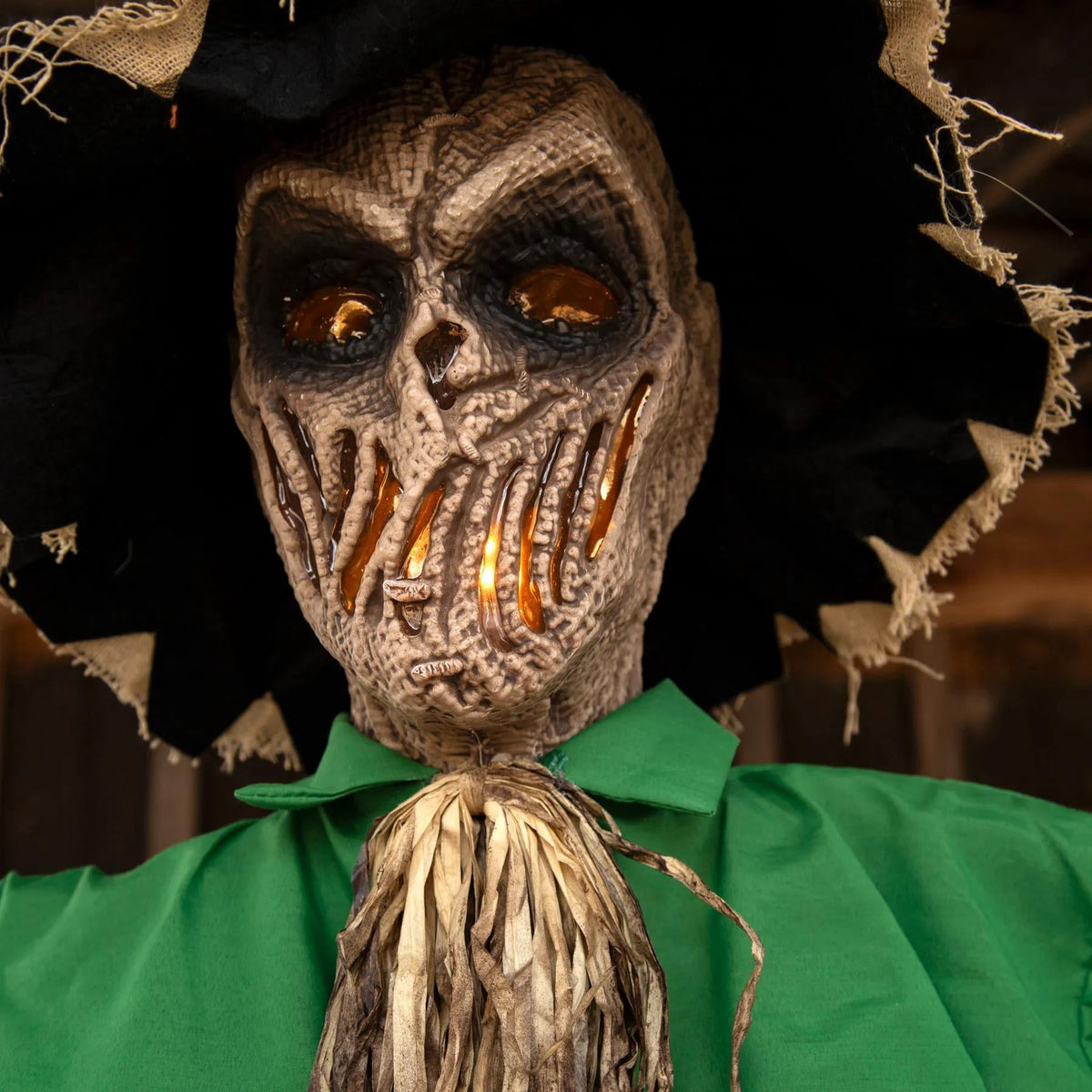 Haunt & Co 6 Ft. Light-Up Hanging Animated Scarecrow