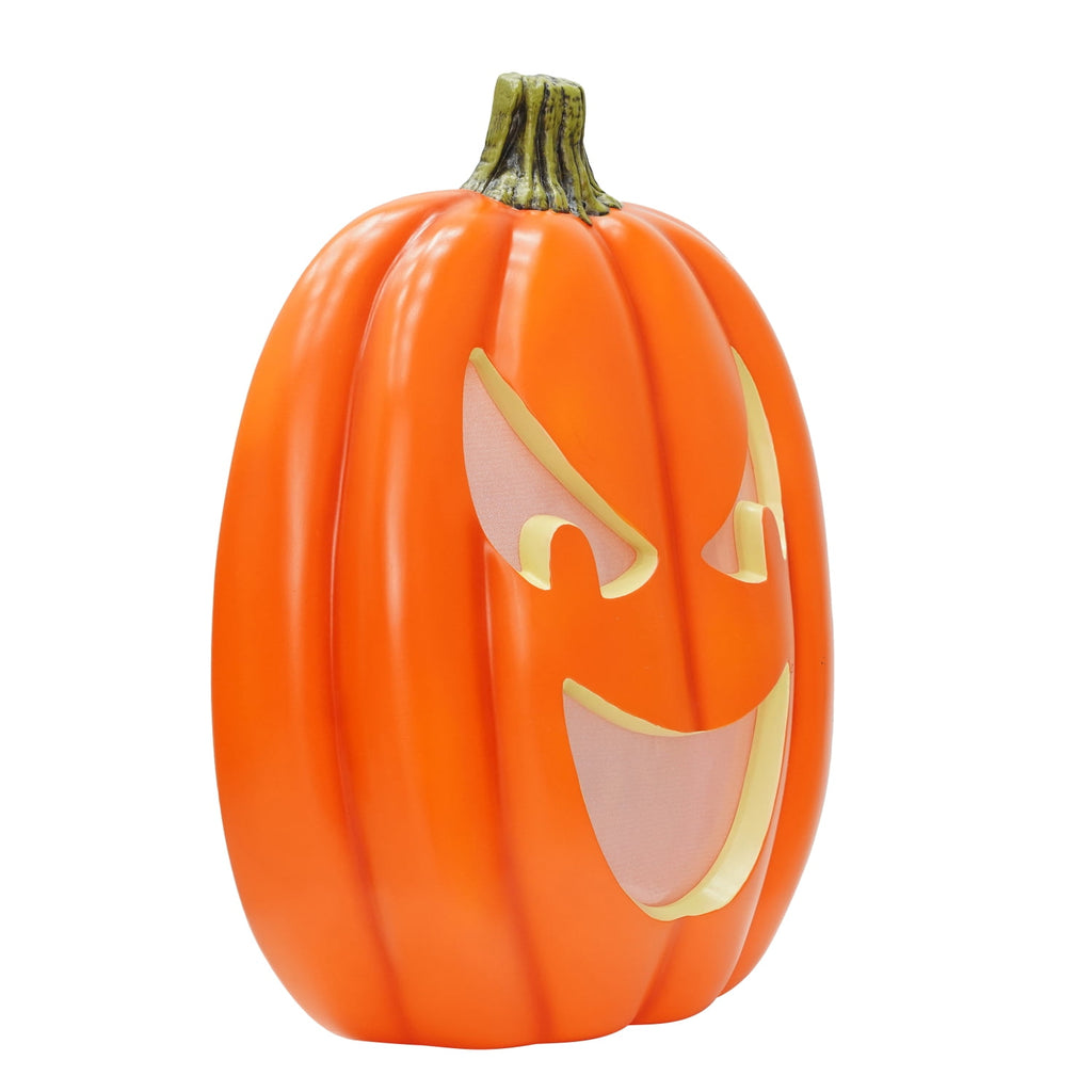 Haunt & Co Light Activated Jack-o'-Lantern Decoration, Orange, 22", Halloween