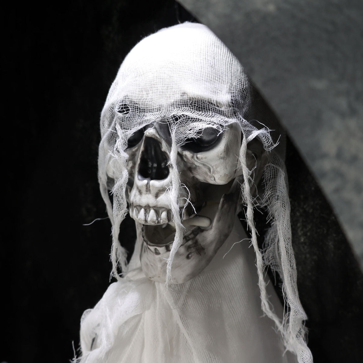Haunt & Co 6.7 ft. Motion-Triggered Mausoleum Halloween Animatronic by Tekky