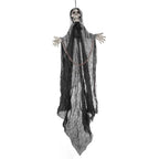 Haunt & Co Ghost Ornaments with Chain, Realistic Terrifying Halloween Hanging Statue, Durable Outdoor Plastic Courtyard Garden Decor, Spooky Porch Terrace Party Scene Prop