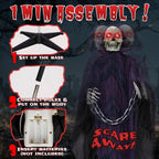 Haunt & Co 6' Animatronics Grim Reaper, Sound-Actived Party Deco
