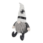 Haunt & Co Tcbosik 2 Pack Gnome Halloween Ornaments, Halloween Gnomes Decoration with Witch Hat, Lovely Fall Gnome Gifts for Friends Family, Black & White