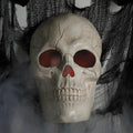 Haunt & Co 19 3/4" Giant Light-Up Plastic Skull Animated Prop