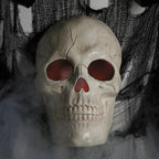 Haunt & Co 19 3/4" Giant Light-Up Plastic Skull Animated Prop