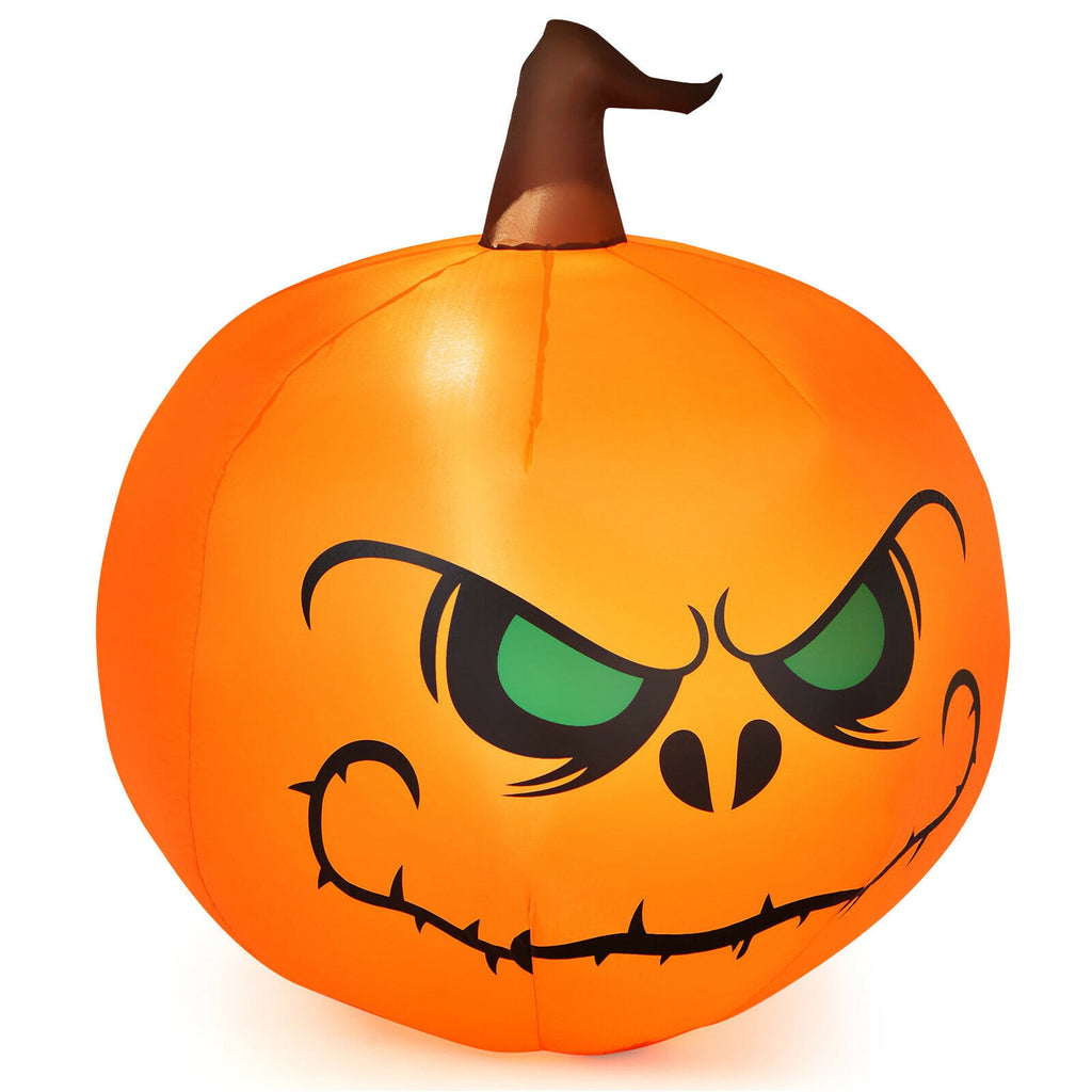 Haunt & Co Gymax 4ft Inflatable Pumpkin Blow Up w/ Built-in LED Light