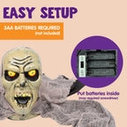 Haunt & Co Halloween Groundbreaker Zombie with Sound and Flashing Eyes,Outdoor Scary