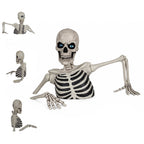 Haunt & Co Clearance Halloween Decorations Skeletons, Giant Ground Breaking Skeleton with LCD Eyes, Spooky Haunted Home Halloween Decorations Outdoor for Yard, Patio & Front Porch