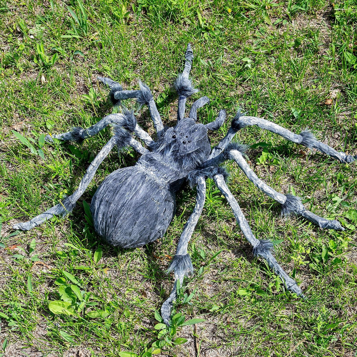 Haunt & Co 45inch Giant Spider ,Scary Spider Halloween Outdoor Party Decorations Props ,Black