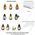 Haunt & Co Big Dot of Happiness Halloween Gnomes - Gnome Lawn Decorations - Outdoor Spooky Fall Party Yard Decorations - 10 Piece