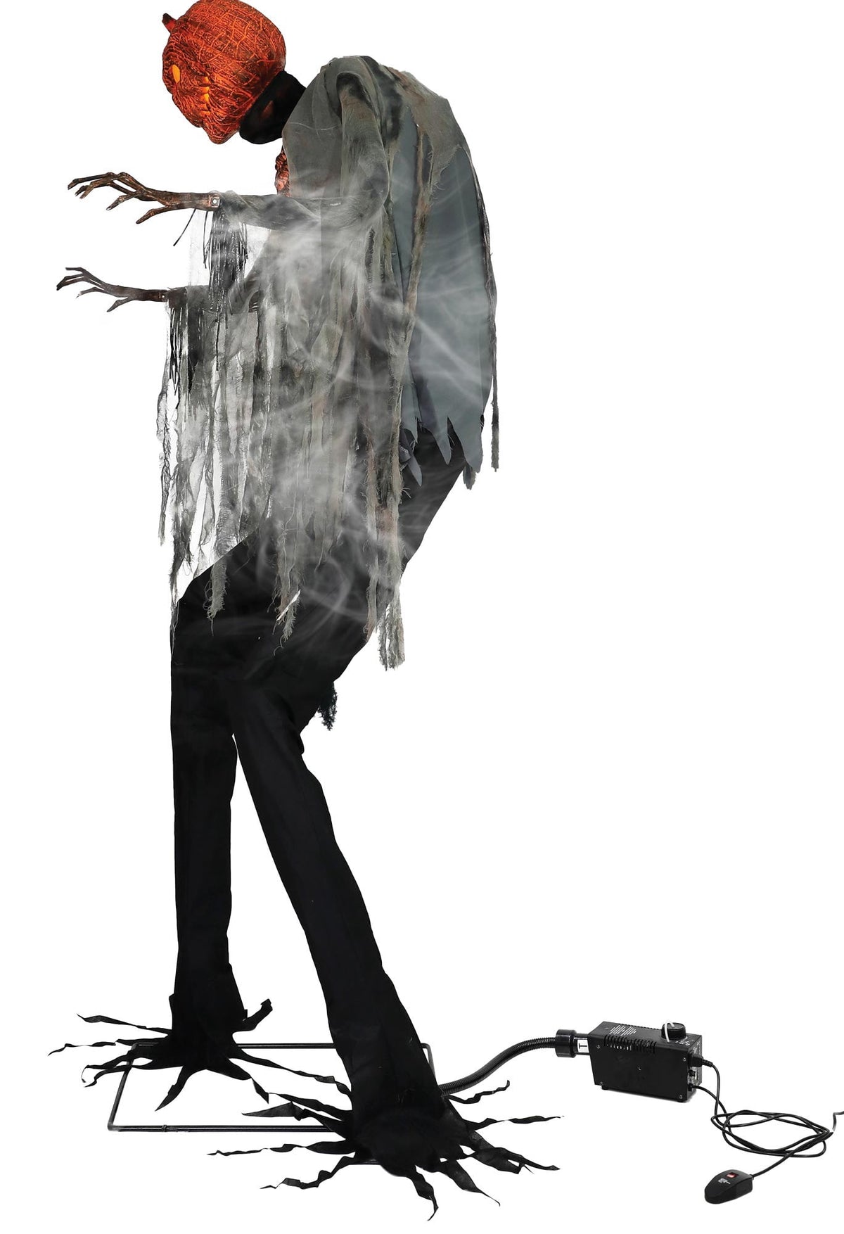 Haunt & Co 7 ft. Animated Scorched Scarecrow with Fog Machine
