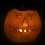 Haunt & Co 9.75" Jack-O-Lantern Animated Double-Sided Halloween Pumpkin - Orange/Green