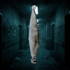 Haunt & Co 3ft Hanging Zombie Animated Creepy Mummy Halloween w/ Pre-Recorded Screaming, LED Eyes