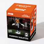 Haunt & Co 9 ft Halloween Inflatables Pumpkin Skeleton Decorations with Built-in LED Lights,Large Blow Up Decoration
