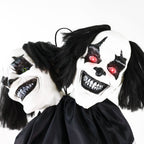 Haunt & Co Lifesize 5.5 ft Animatronic Two-Headed Clown with Lights and Sound, Indoor/Outdoor