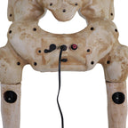 Haunt & Co 8 ft Tall Motion-Activated Towering Skeleton, Premium Talking Halloween Animatronic Decoration, Plug-In
