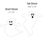 Haunt & Co Big Dot of Happiness Spooky Ghost - Ghost Shape Lawn Decoration Signs - Outdoor - 10 Piece