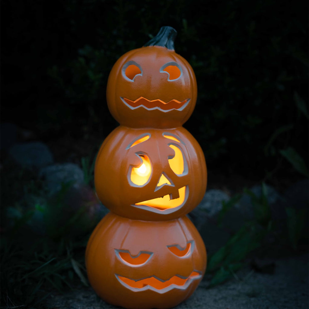 Haunt & Co 15 Inch Large LED Jack O Lantern - Perfect