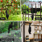 Haunt & Co Halloween Realistic Hanging Dead Crows Decoy Fake Crows for Halloween Garden Tree Porch Terrify Decorations