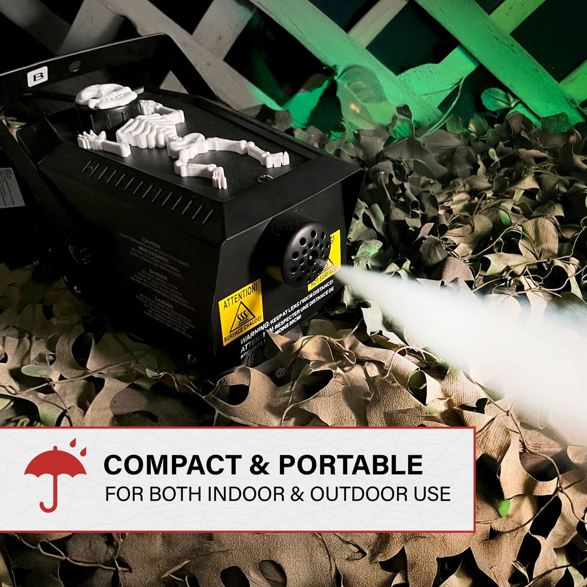 Haunt & Co Fog & Smoke Machine with Wireless Remote