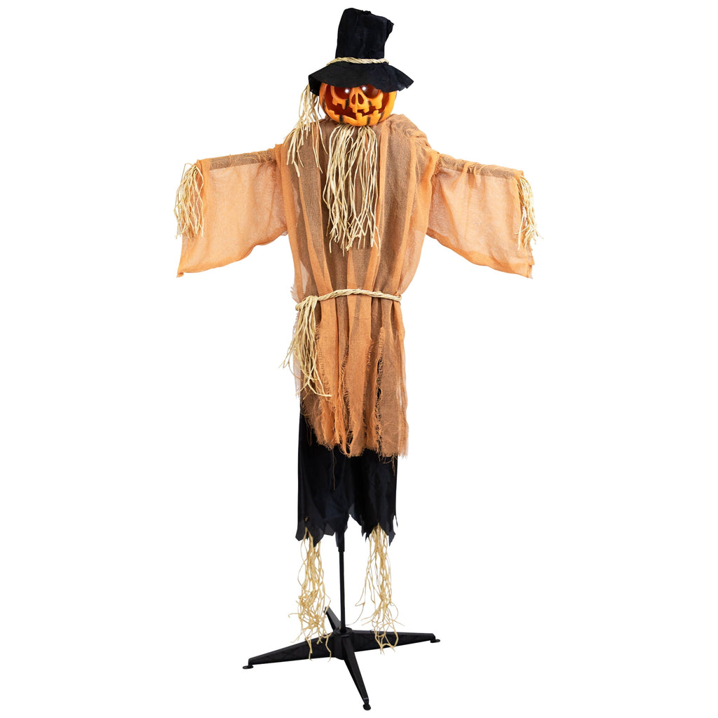 Haunt & Co Animated Jack-O'-Lantern Scarecrow - 6'