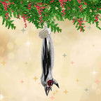 Haunt & Co Morawski 2.75In Black And Silver Mini Bat, Glass, Ornament Halloween Gem Size 17446
