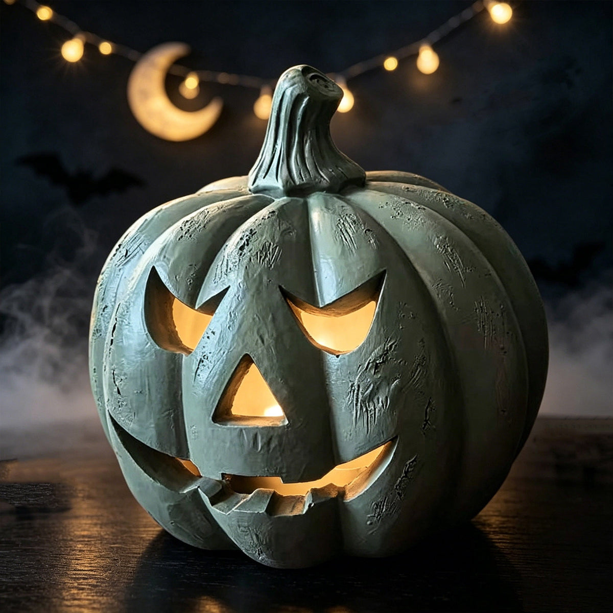Haunt & Co Bwomeauty Halloween Gifts, 1pc Resin Pumpkin Ornaments - Suitable For Holiday Decoration, Holiday Decor