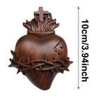 Haunt & Co Nnndbs Halloween Heart Resin Ornament Figurine, Spooky Love Heart Decor for Tabletop Shelf Home Office Gothic Party`