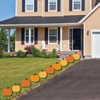 Haunt & Co Big Dot of Happiness Pumpkin Patch - Pumpkin Lawn Decoration Signs - Outdoor Fall, Halloween or Thanksgiving Yard Decorations - 10 Piece
