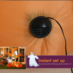 Haunt & Co 7.5FT Halloween Inflatable Scary Ghost Tree with Owl Ghost Pumpkins LED Lights Yard Decoration