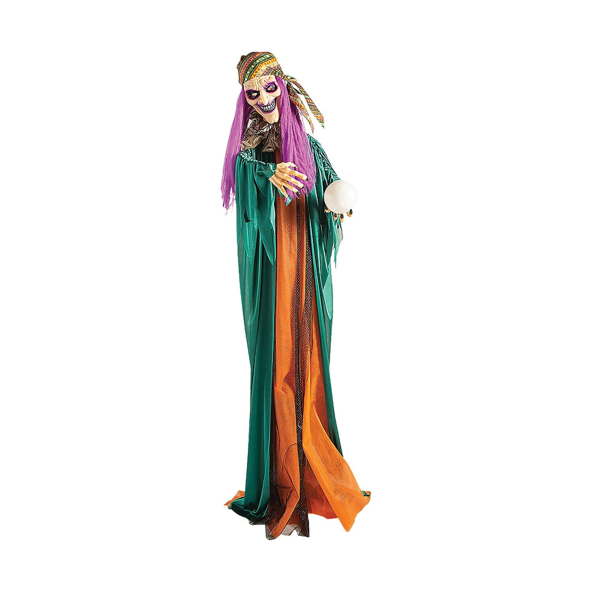 Haunt & Co Animated Standing Fortune Teller Witch , Home Decor, Halloween, 1 Pieces