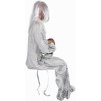 Haunt & Co 2.9 ft Animatronic Gravely Granny by Tekky with Motion-Activated Sounds