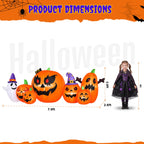 Haunt & Co 7.9FT Halloween Inflatable Pumpkin Ghost with Lights, Halloween Blow Ups Outdoor Decoration for Home Party