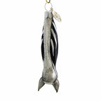 Haunt & Co Morawski 2.75In Black And Silver Mini Bat, Glass, Ornament Halloween Gem Size 17446