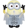 Haunt & Co 3.5 Ft Minion Dave in Ghost Skeleton Costume Halloween Airblown Inflatable Minions