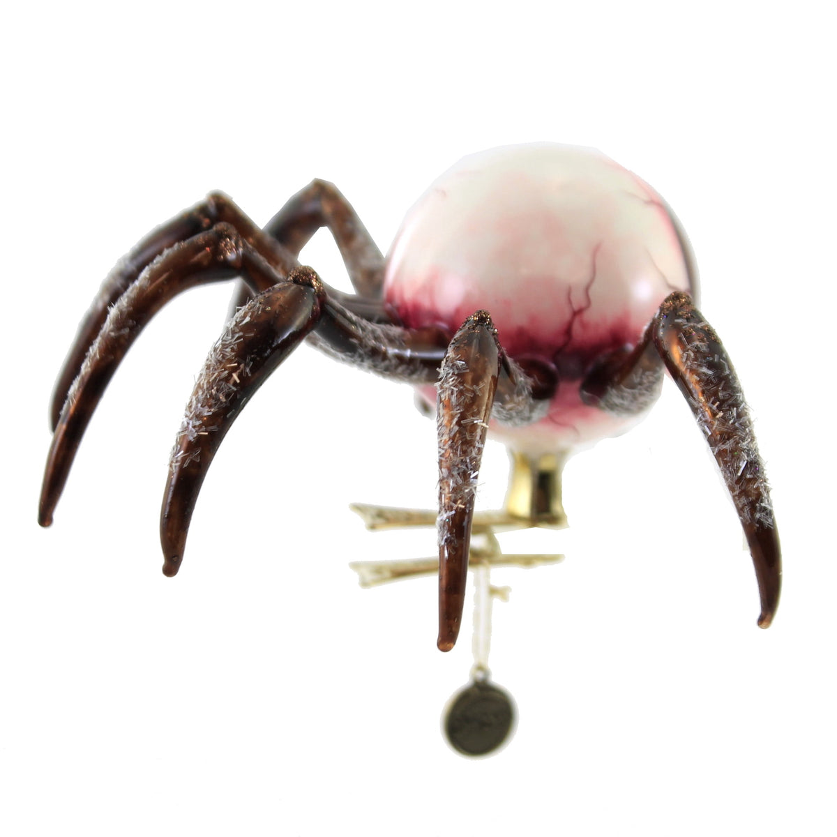 Haunt & Co Creepy Spider Eye Clip On - 1 Glass Ornament 5.75 Inch, Glass - Halloween Ornmament Bug Spooky 2020189
