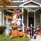 Haunt & Co OverPatio 7.8' Halloween Inflatables Outdoor with 9pcs LED Lights